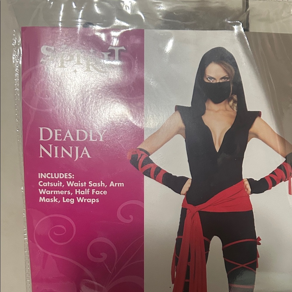 Spirit Deadly Ninja Costume with Black and Red